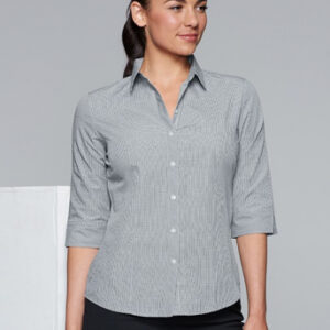 Aussie Pacific Ladies Toorak Check 3/4 Sleeve Shirt