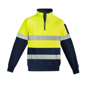 Syzmik Mens Hi Vis 1/4 Zip Pullover - Hoop Taped