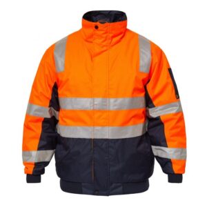 NCC TYPHOON HI VIS MODERN BOMBER JACKET WITH TAPE